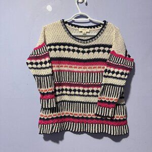 Cotton Country by‎ Parkhurst knit size large ladies sweater